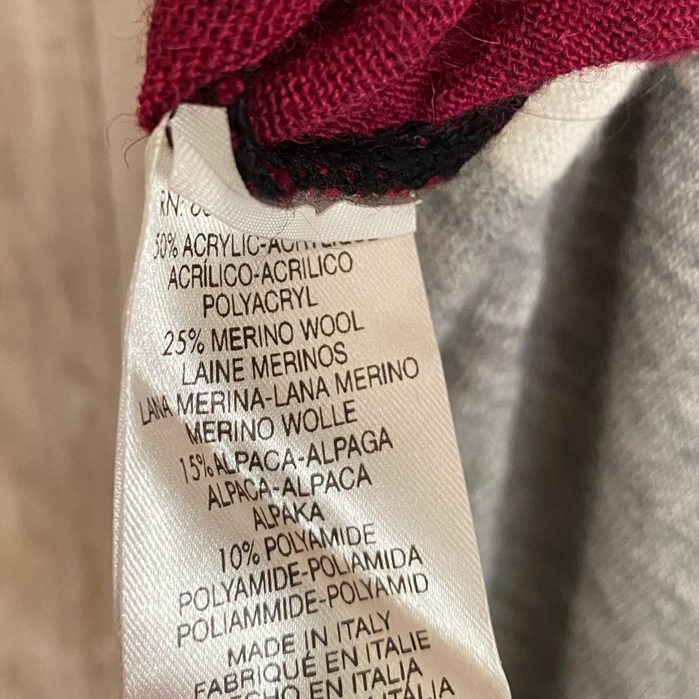 Free People Merino Wool/Alpaca Colorblock Wide Stripe Oversized Pullover - Picture 8 of 9